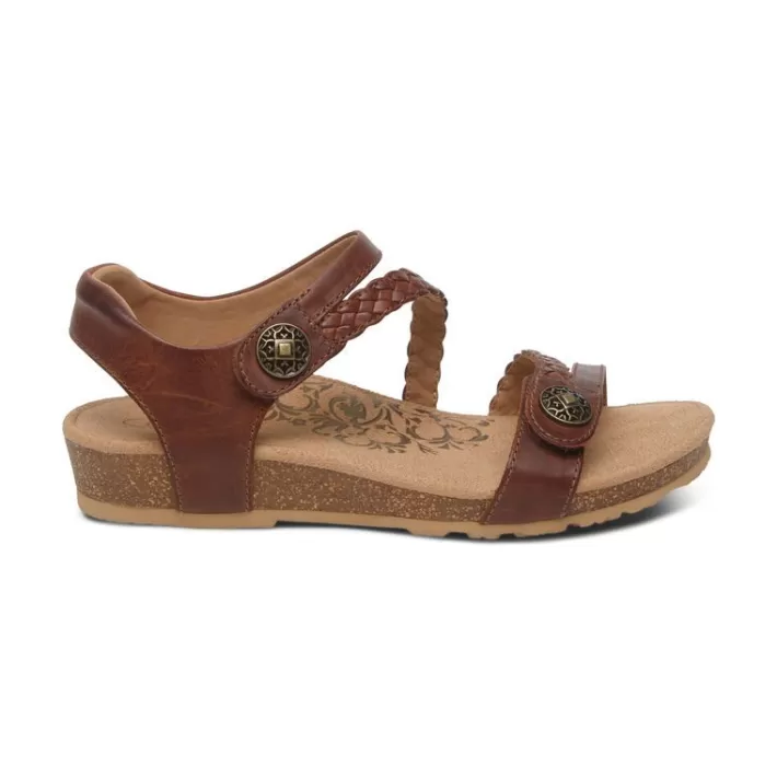 jillian_braided_quarter_strap_sandal_2-10.webp Online Aetrex Jillian Braided Quarter Strap Sandal