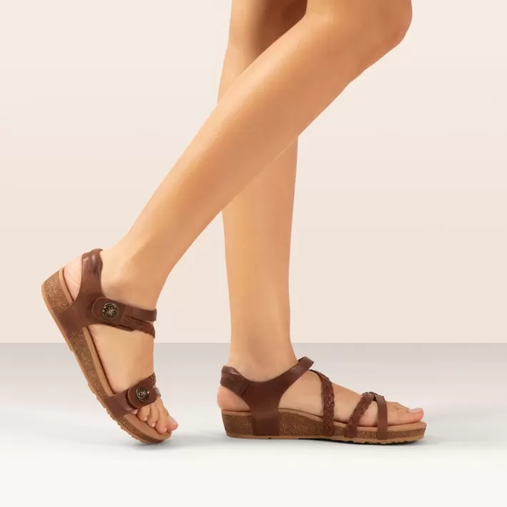 jillian_braided_quarter_strap_sandal_8-6.webp Online Aetrex Jillian Braided Quarter Strap Sandal