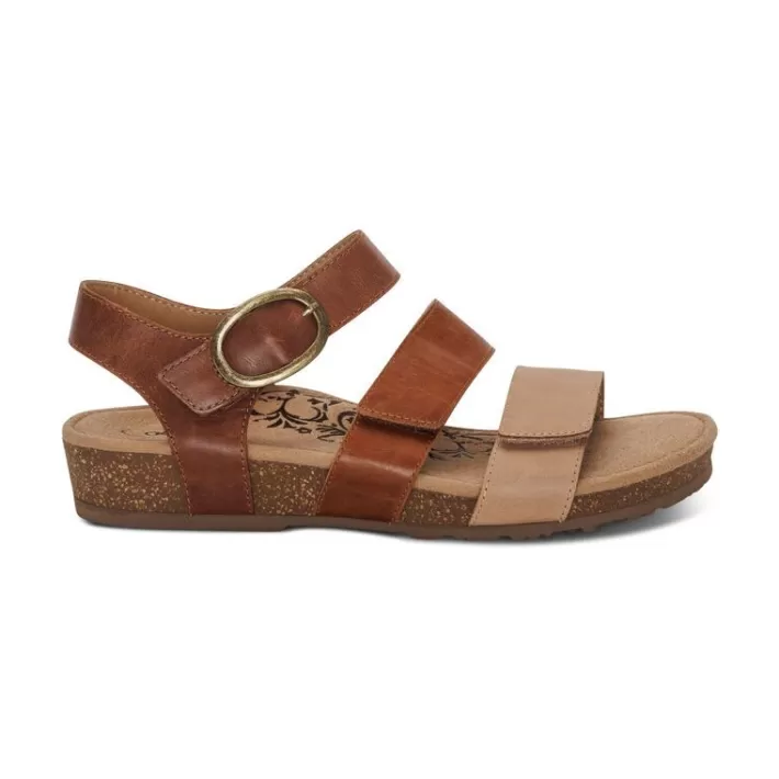Discount Aetrex Lilly Adjustable Quarter Strap Sandal